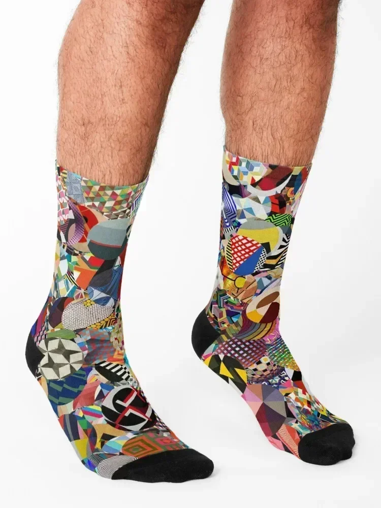 Geometric Art Socks man floral with print funny sock Socks Women Men's