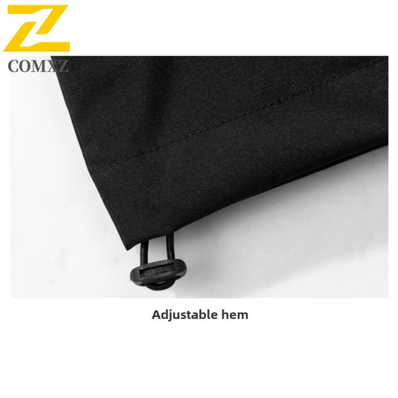 COMXZ New Men Jacket Hooded 2025 Rainproof Scratch Resistant Windproof Outdoor Adventure Cycling Climbing Jacket Outerwear