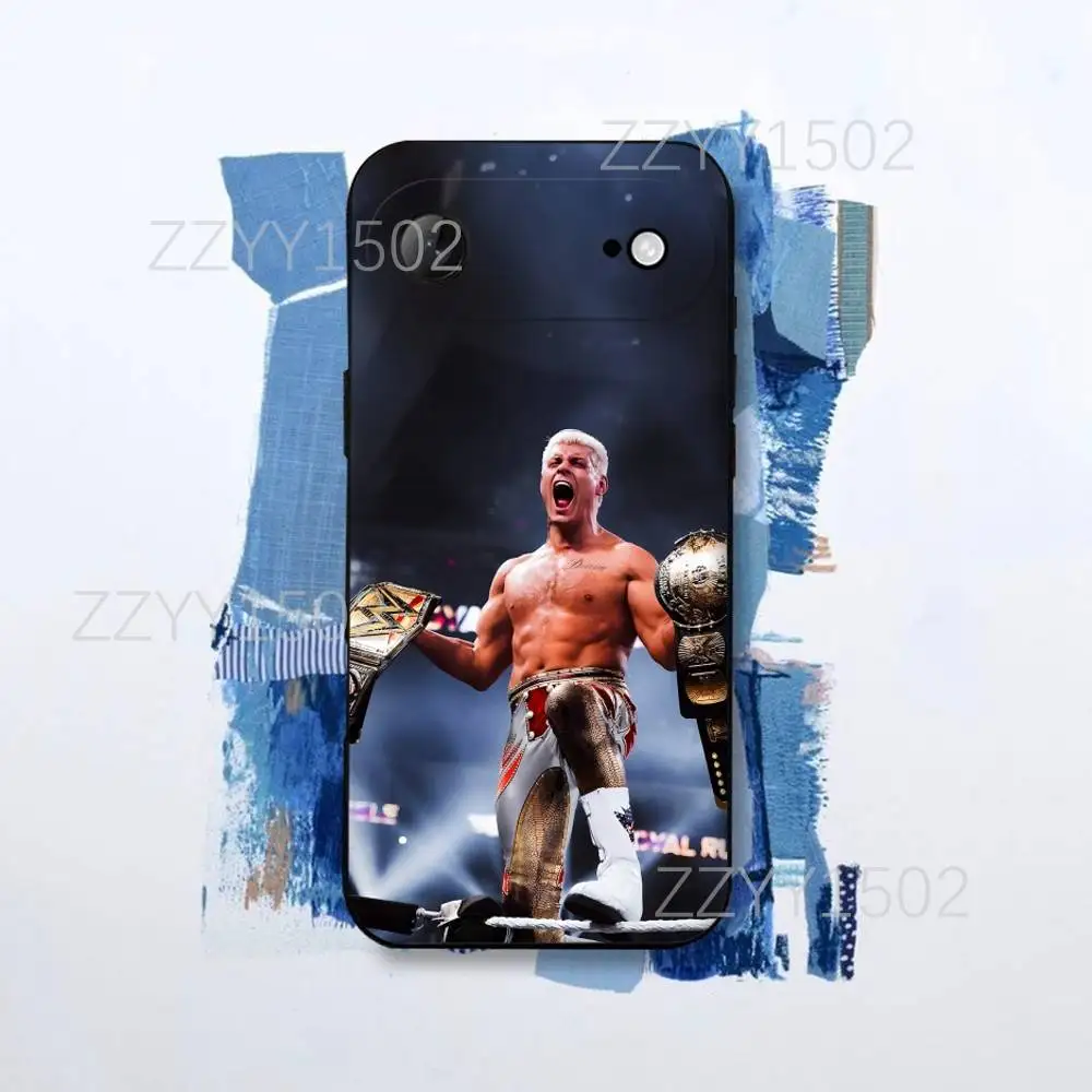 حافظة هاتف C-Cody Rhodes AMERICAN Nightmare لهاتف iPhone 17,16,15,14,13,12,Pro,Max,Plus,E,SE4,Air,Mini Black Funda Shell #2