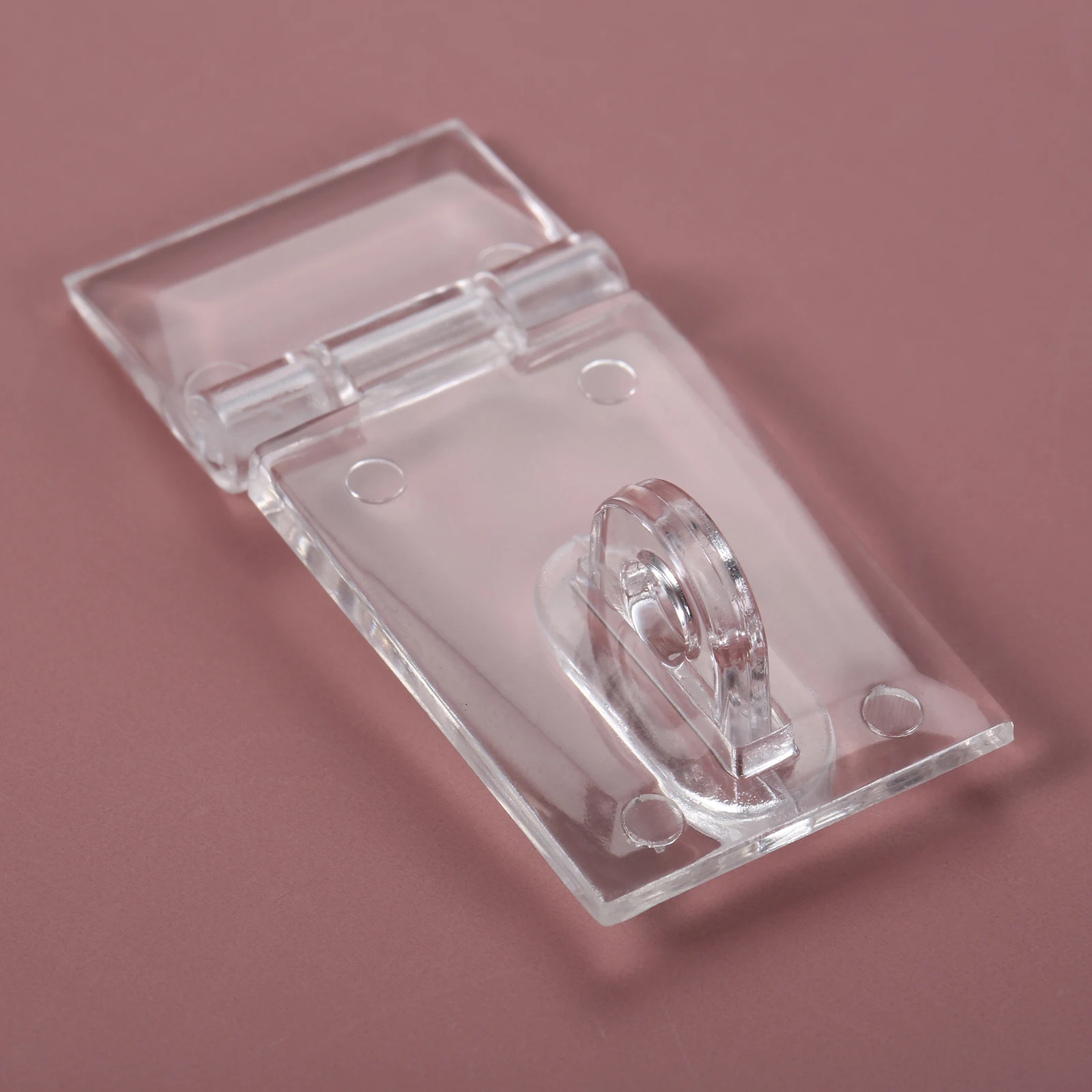 1 Set Plastic Mini Hinge Hasp Acrylic Hasp Buckle Box Clear Hinge Latch Hasp Lock Hinge Latch Buckles for Mini Doors Jewelry Box