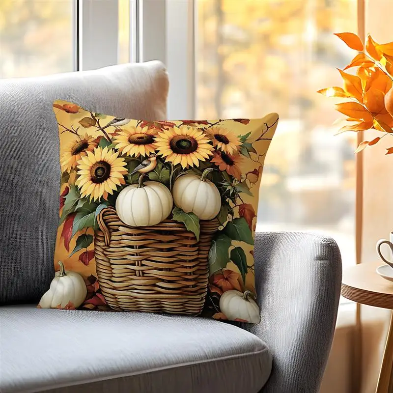 

Ретро осенний урожай тыква декоративные подушки наволочка подсолнечник наволочка декоративная подушка диван наволочка Декор