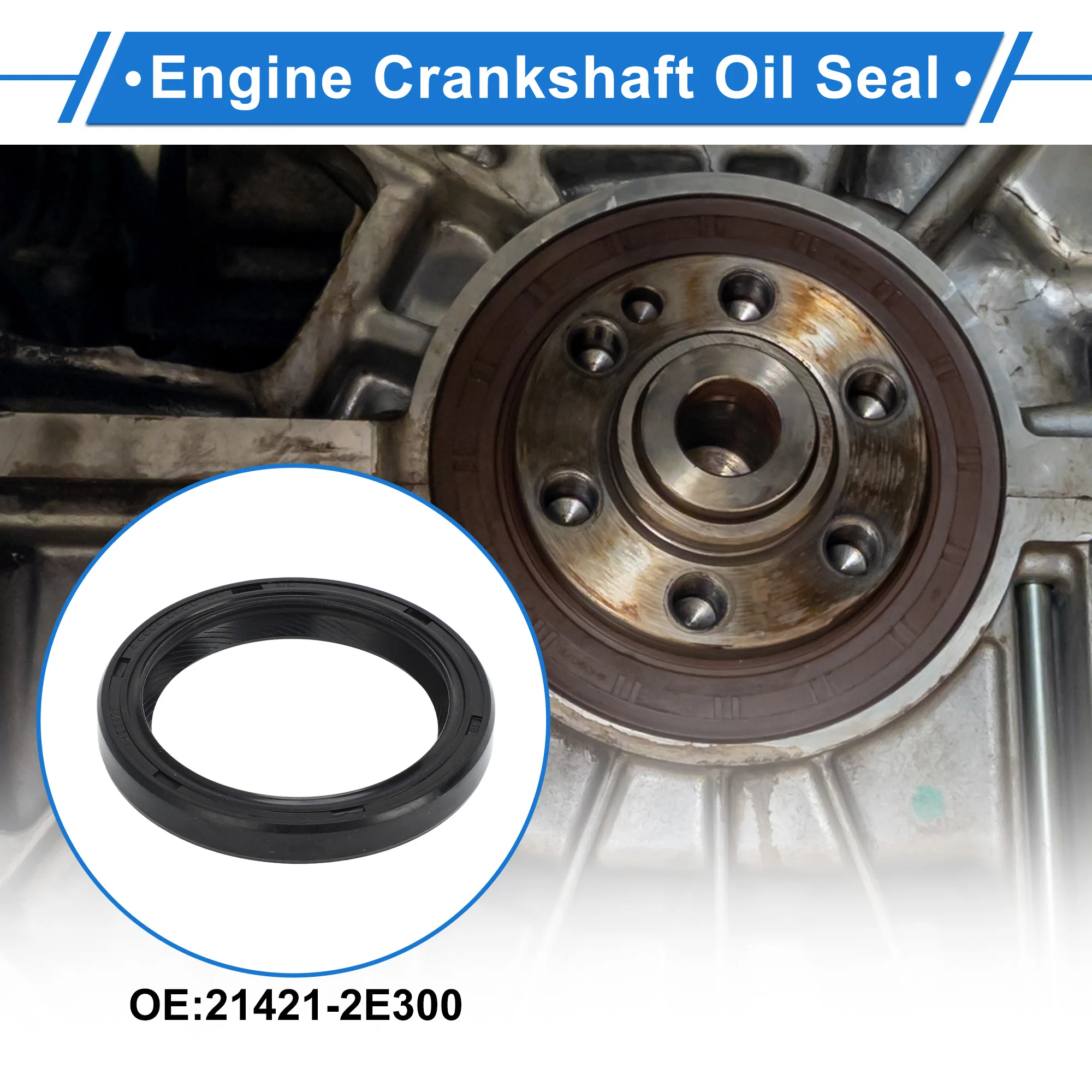 

UXCELL 1 Pc Front Crankshaft Oil Seal for Hyundai Elantra for Kia Soul No.21421-2E300