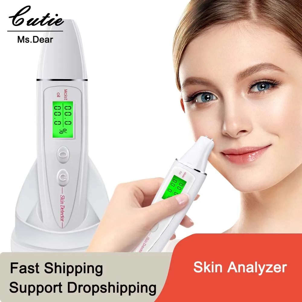 

Face Skin Tester Portable Skin Analyzer Digital Aesthetic Moisture Tester Water Oil Monitor for Skin Care Skin Diagnostic Device