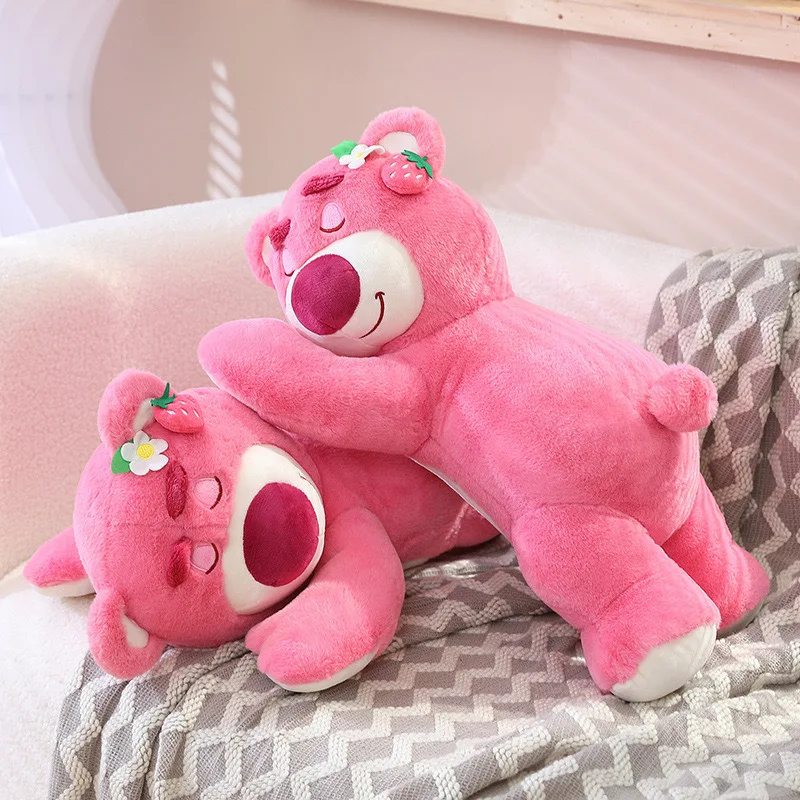 Disney Toy Story Super Cute Bear Strawberry Sofa Plush Pillow Stuffed Toy Children Girls Friends Holiday Birthday Gift