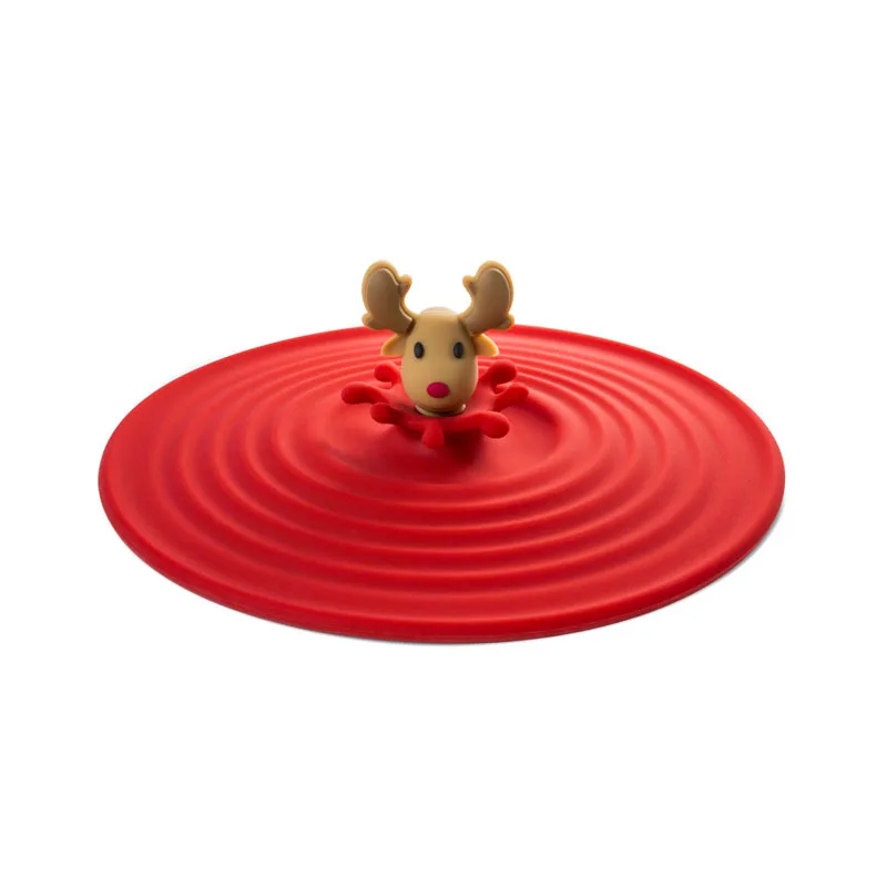 

Bunk silicone cup lid, mug dust-proof cute cartoon shape glass lid
