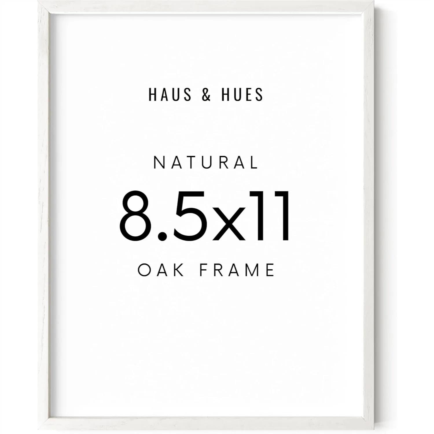 Lightweight White Oak Wood Certificate Picture Frame
