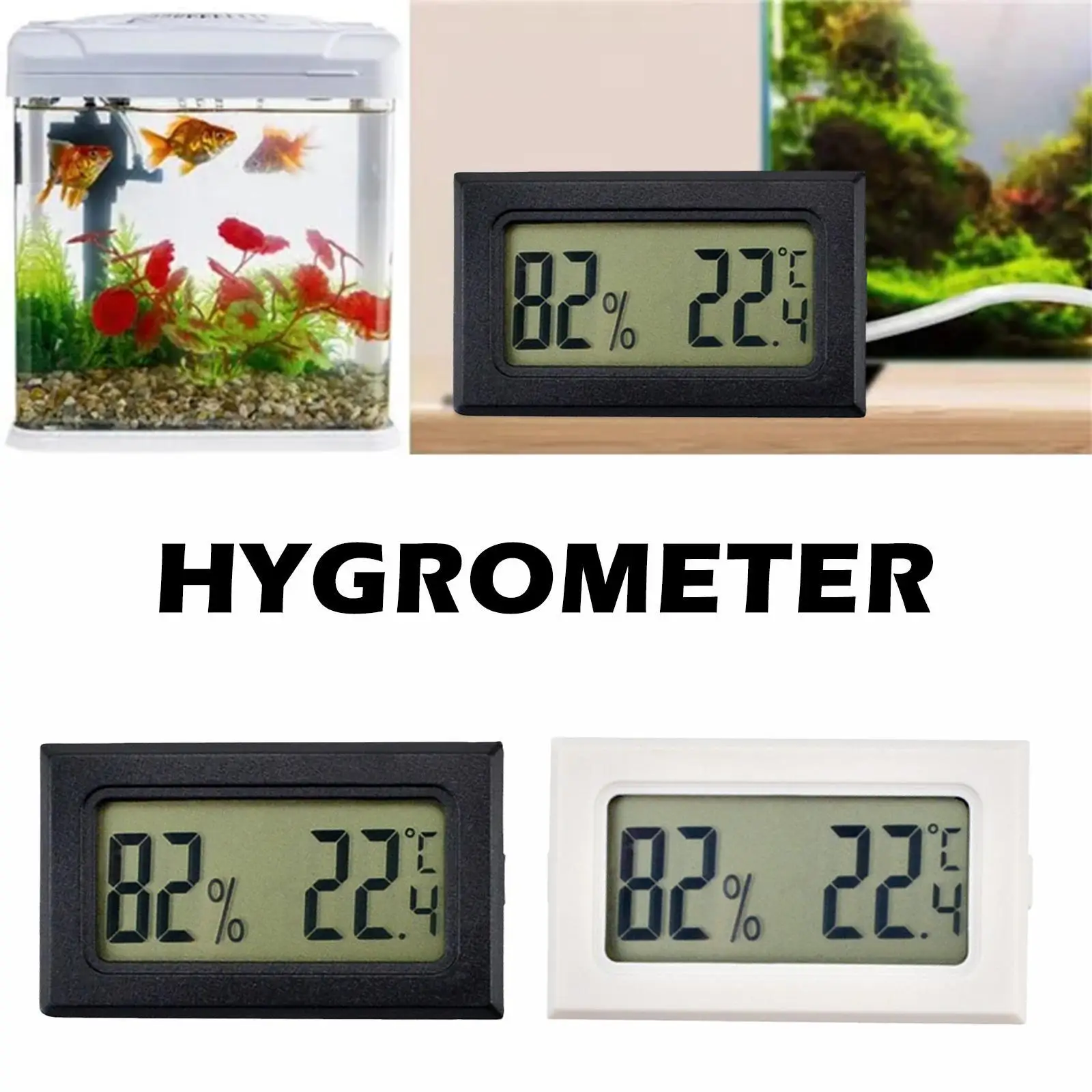 Built-in Thermohygrometer Without Wire Electronic Hygrograph FY-11 Left And Right Screen