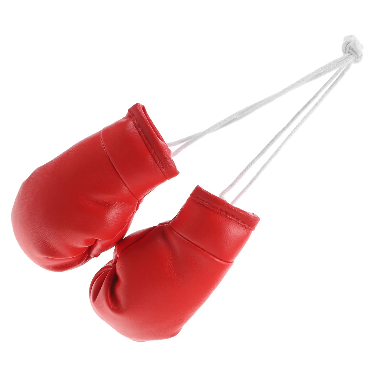 

10CM Red PVC Boxing Glove Pendant Car Rearview Mirror Hanging Decor Miniature Gloves Keychain Charm Durability Versatility