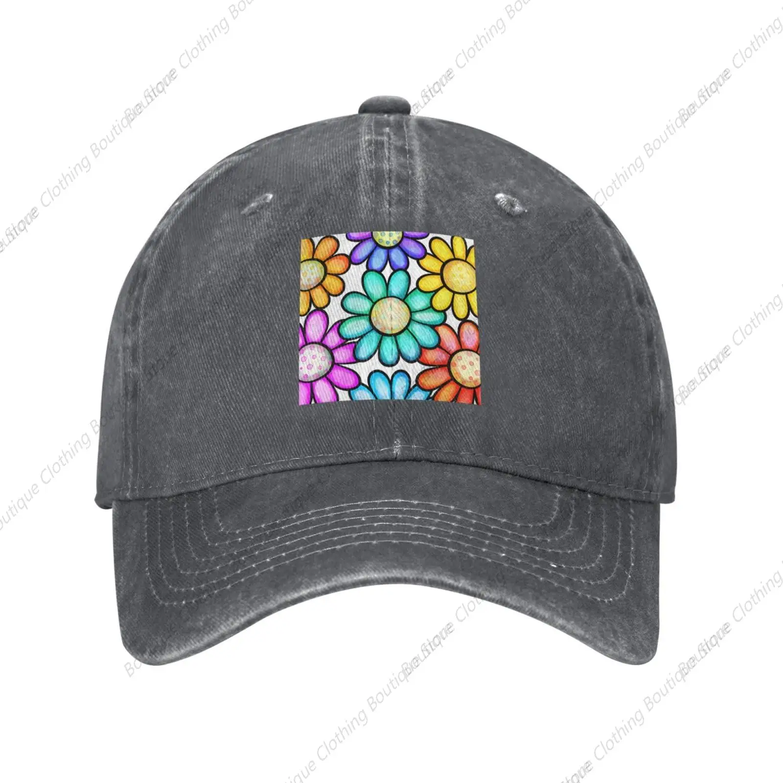 Colorful Chrysanthemums Baseball Cap for Men Women Hats Denim Trucker Caps Dad Hat