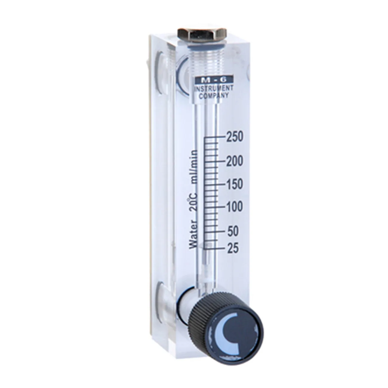 LZT-6T 25-250 ml/min Square Panel Type Liquid Flowmeter Air Flow Meter rotameter LZT6T Tools Flow Measuring