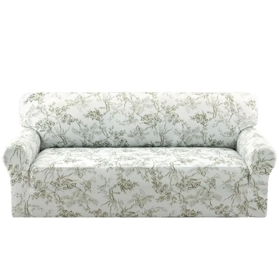 

Floral Pattern Couch Covers for 3 Cushion Couch Sofa Pet Friendly High Stretch Couch Covers Super Soft Fabric Printed Sofa Slipc