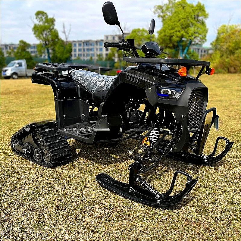 

Adult High Powered Snowmobile, 4-Stroke 300CC All-Terrain Vehicle with Electric Start, Reverse Gear & Hydraulic Disc Brakes