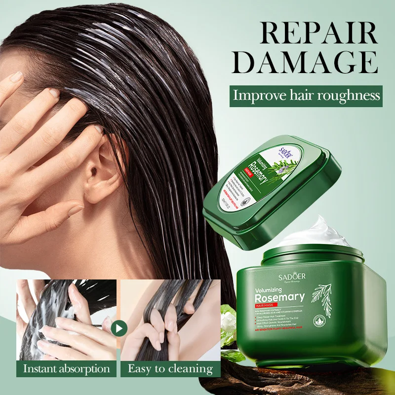 Rosemary Hair Mask 500ml Repair Nourishing Soft Conditioner Keratin Hair Treatment Straightening