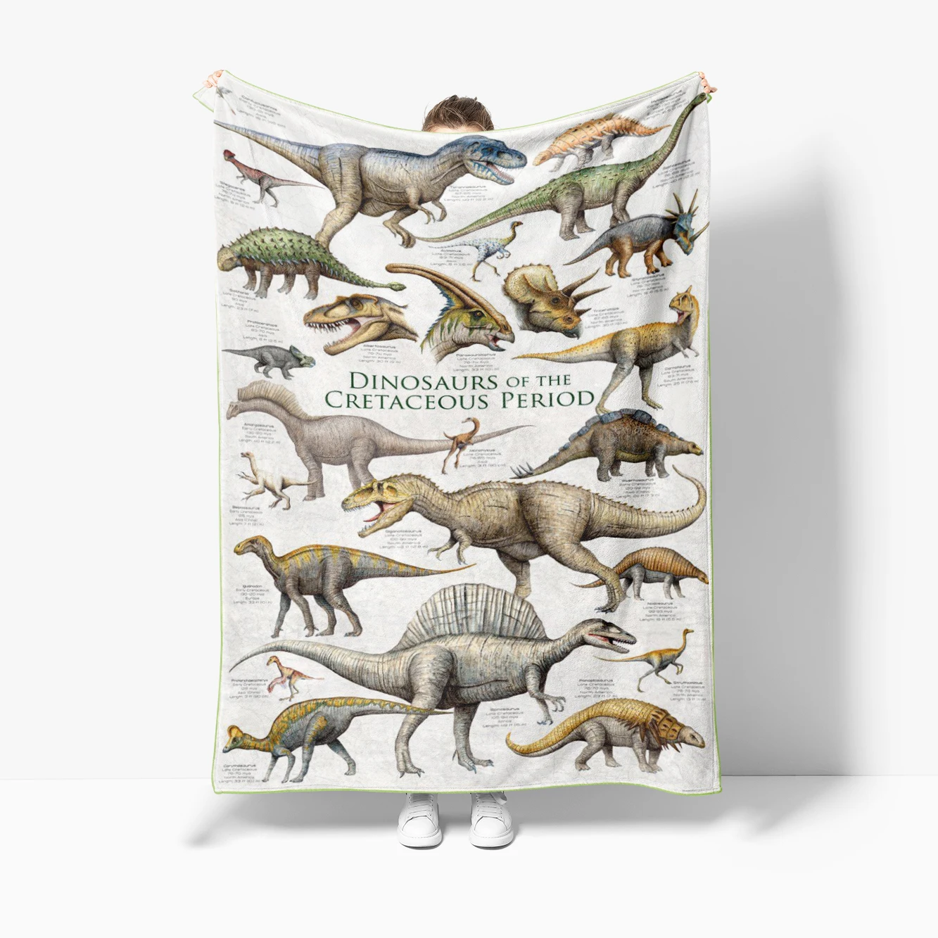 Funny Face Dinosaur Print Blanket Comfortable Throw Blanket For Sofas,Beds,Offices,Travel,Camping Chairs, Warm Blanket