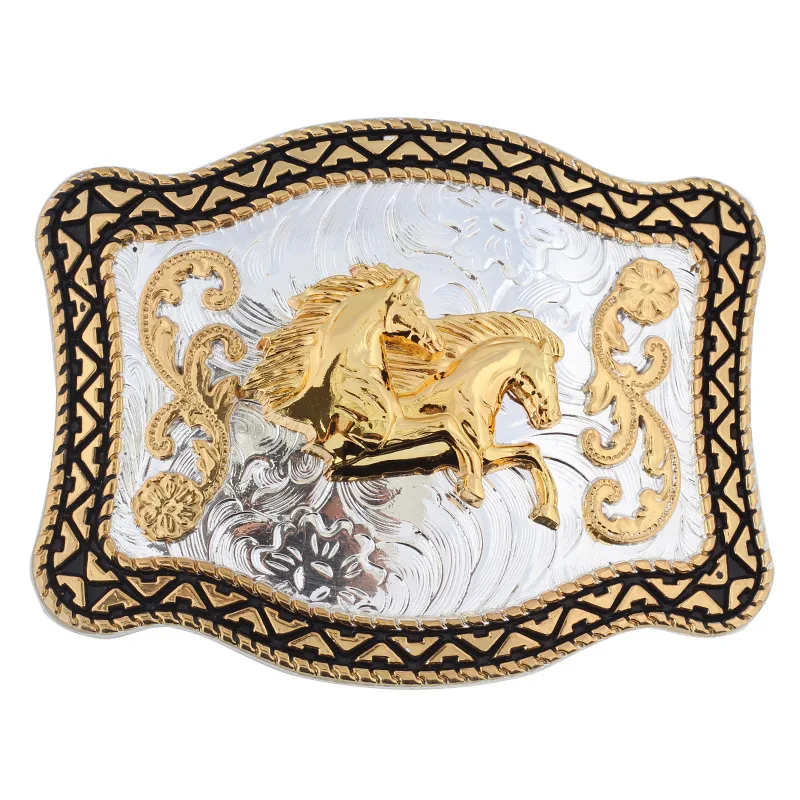 Belt Buckle Equestrian Clothing Champion Gold Smooth Components METAL 3D ALLOY Decorative Waistband Clothing  Accessories