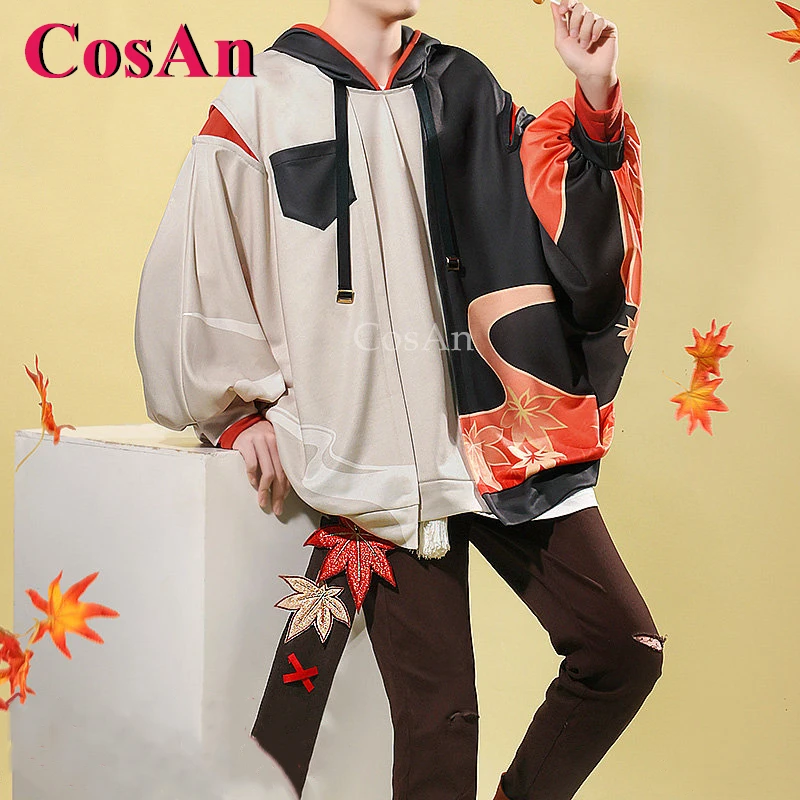 

CosAn Anime Game Genshin Impact Kaedehara Kazuha Cosplay Costumes Derivative Product Handsome Fashion Everyday Hoodie Uniform