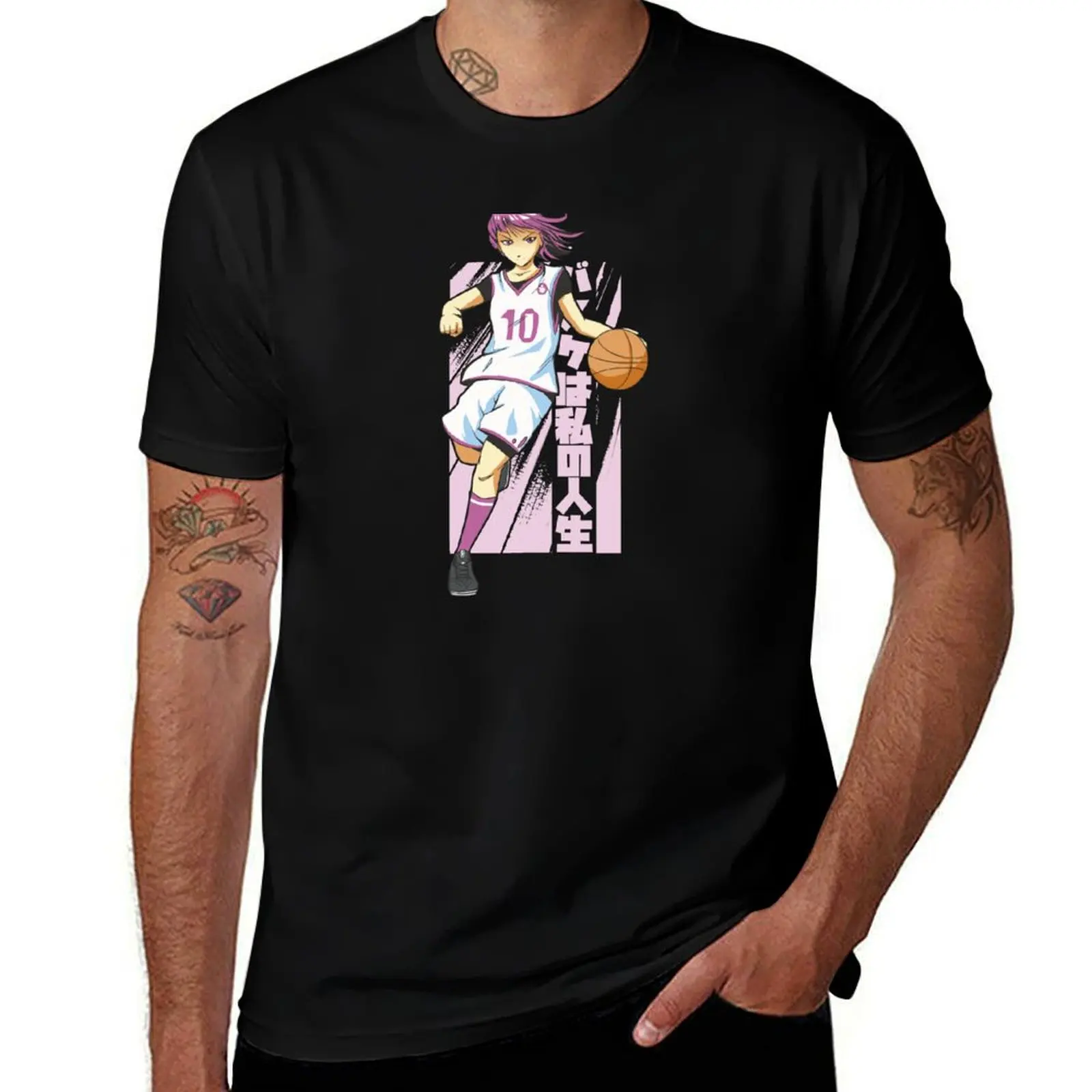

Basketball anime girl T-Shirt Casual Basic Street Style T-Shirt