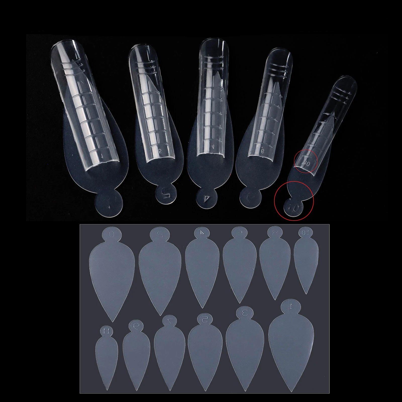 Almohadillas de silicona para formas de uñas duales, puntas falsas para extensión de Gel, construcción rápida, reutilizable, molde adhesivo para