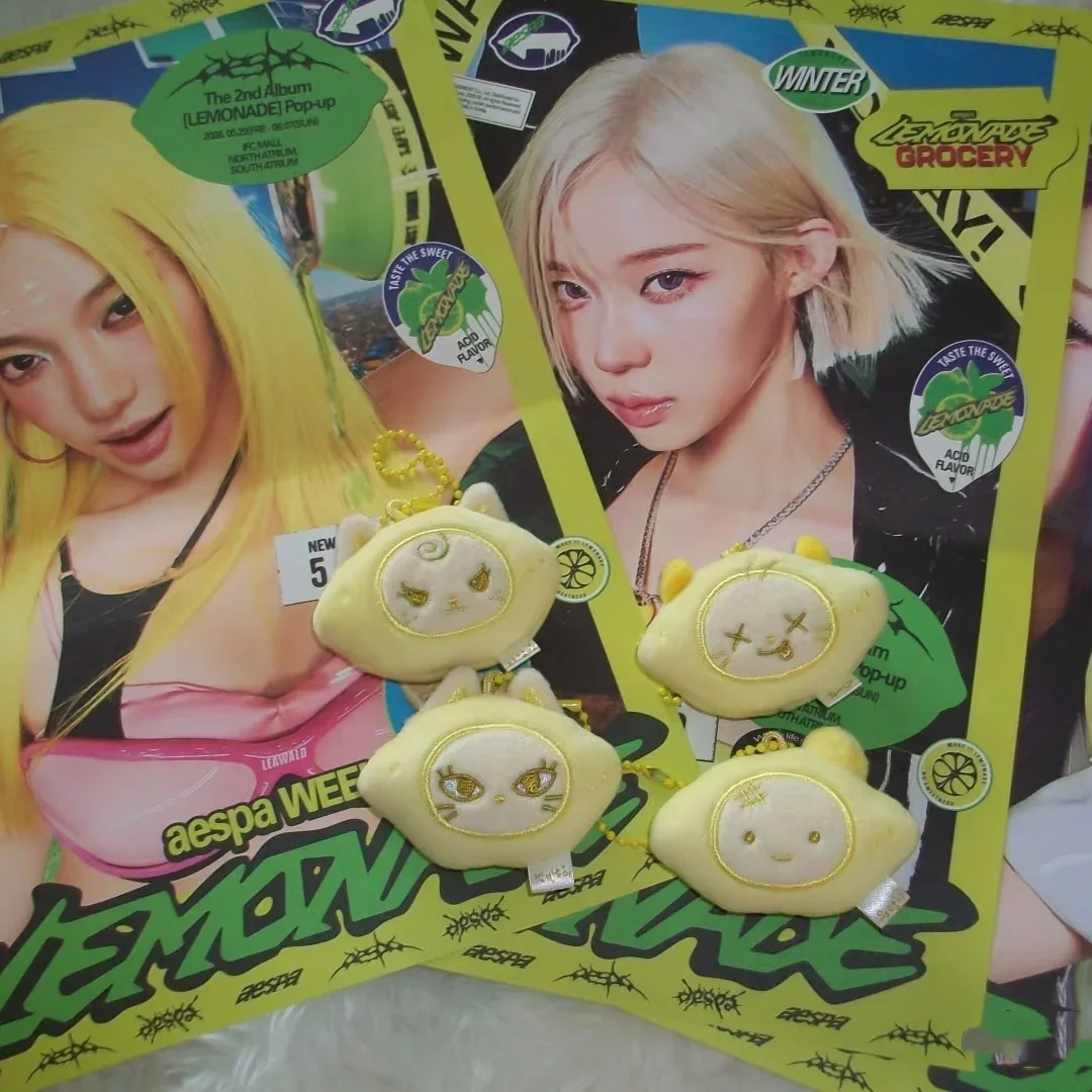 K-Pop Hot Female Idol Schlüsselanhänger – Neues Album „LEMONADE“ im gleichen Stil – Anhänger KARINA NINGNING GISELLE WINTER – Zitrone Schlüsselring Hängedekoration – Detail 9