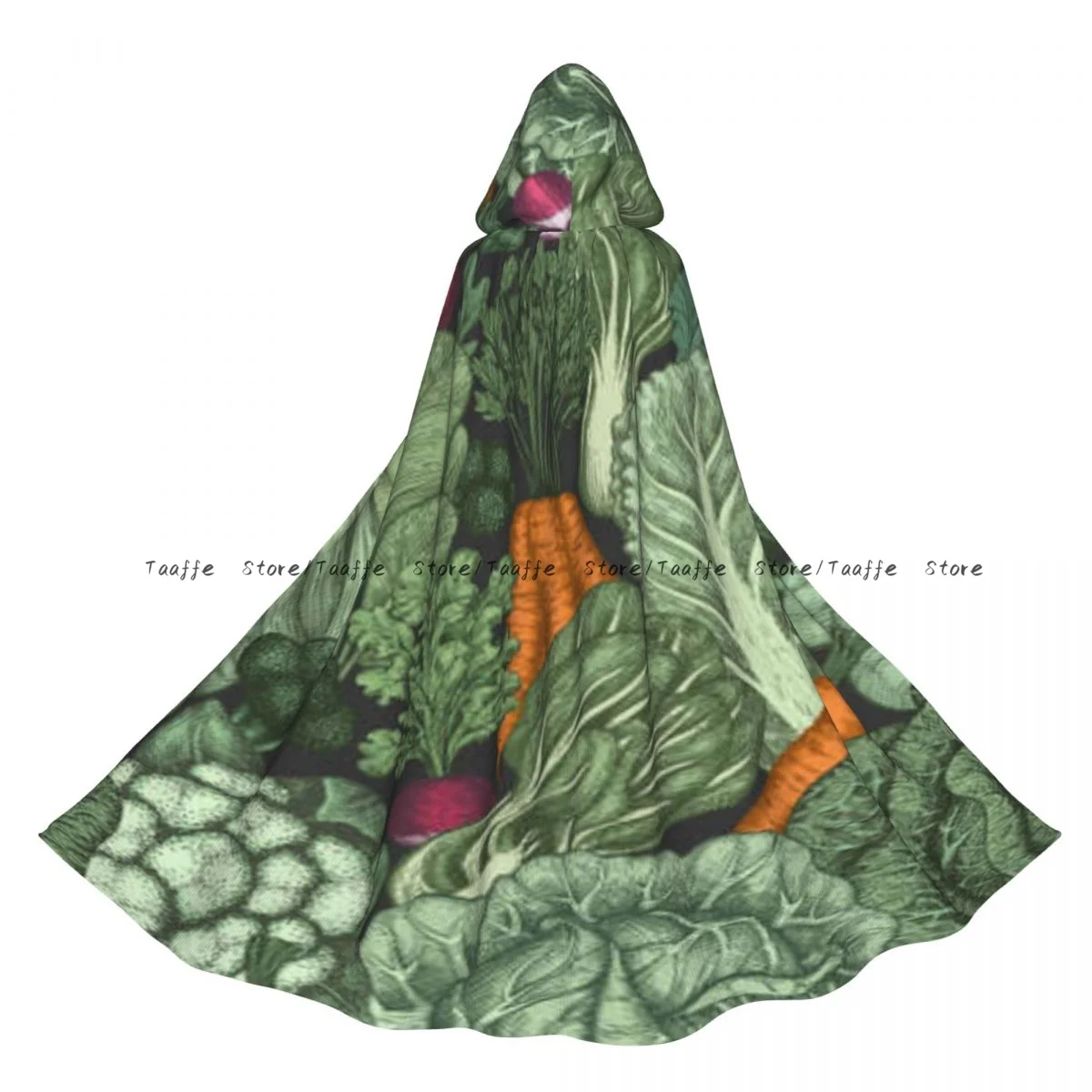 

Средневековый плащ для косплея на Хэллоуин, пальто с капюшоном, винтажная накидка с растительным узором, длинный плащ, плащ волшебника