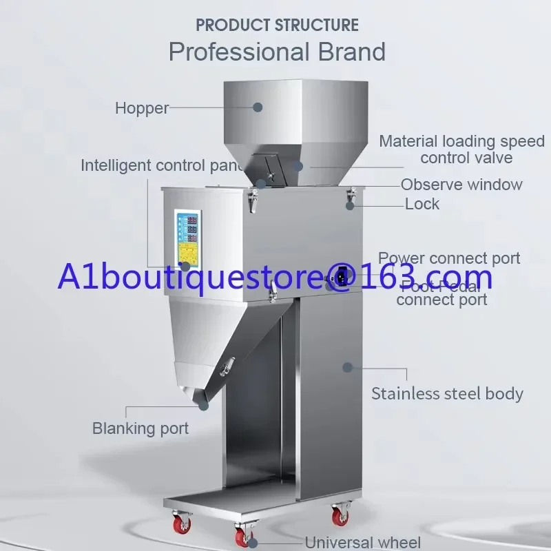 automatic digital control particle granule intelligent weighing filling machine rice seed grain nuts filling machine