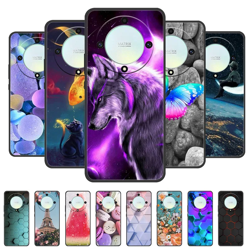 For Honor Magic6 Lite Case Soft Silicone Back Cover Phone Case Protective Cover for Honor X9b HonorX9b Magic 6 Lite 6Lite Fundas