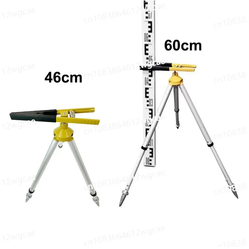 46cm-60cm Adjustable Telescopic Mini Tripod Tower Ruler Support Total Station Prism Pole Clamp Retractable Mini Pole Bracket