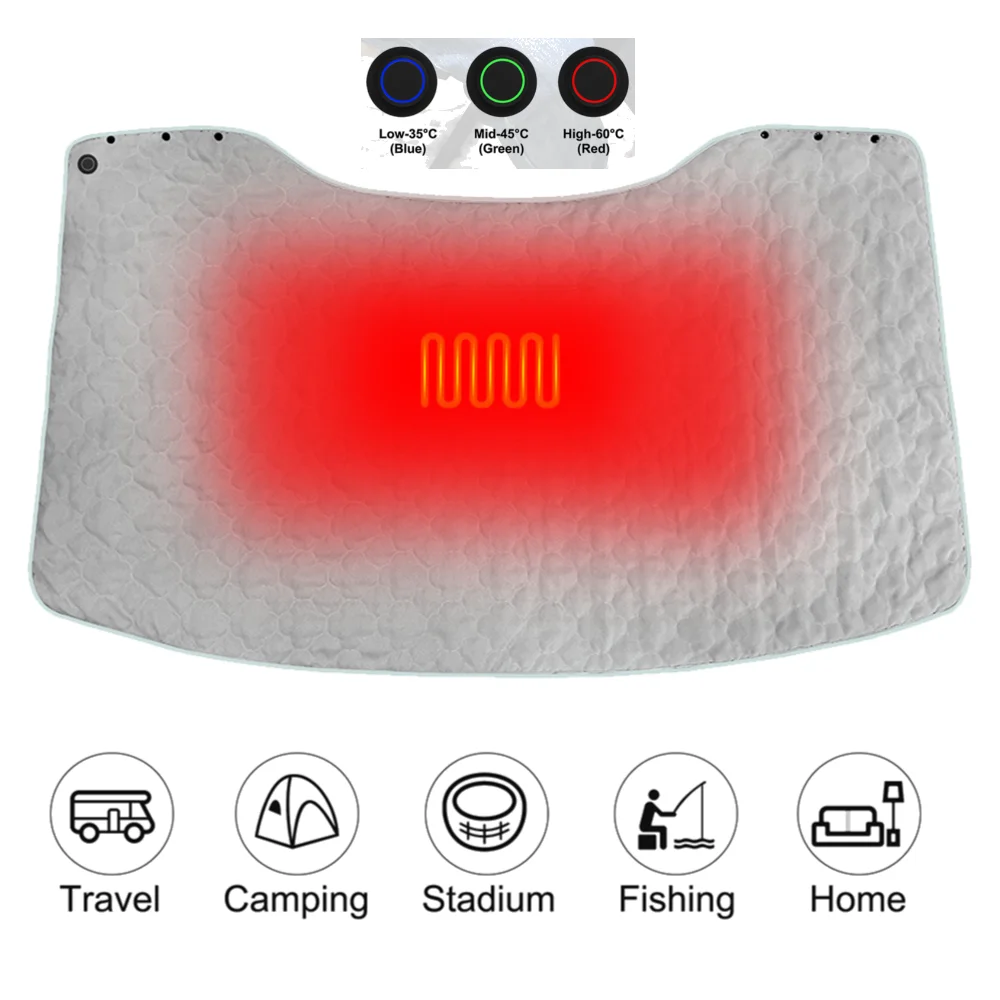 USB Heating Pad Portable Electric Heating Pad Pain Relief Thermal Mat Thermal 3 Level Heating Pad Soft Heated Blanket for Home