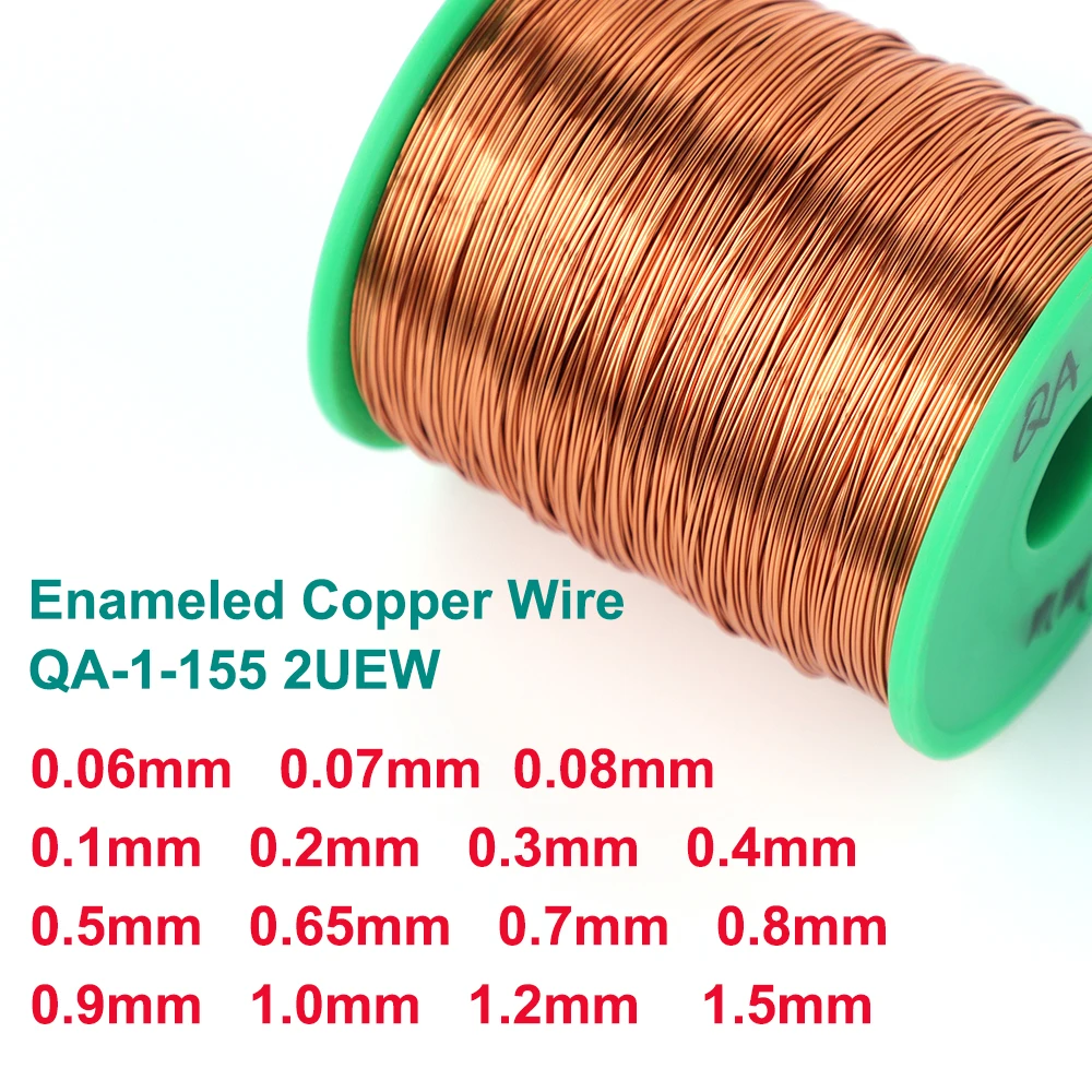 1kg/Roll 0.06mm~1.5mm QA-1/155 Enameled Copper Wire Machine Enamel Winding Stripping Coil Magnet Magnetic Wires