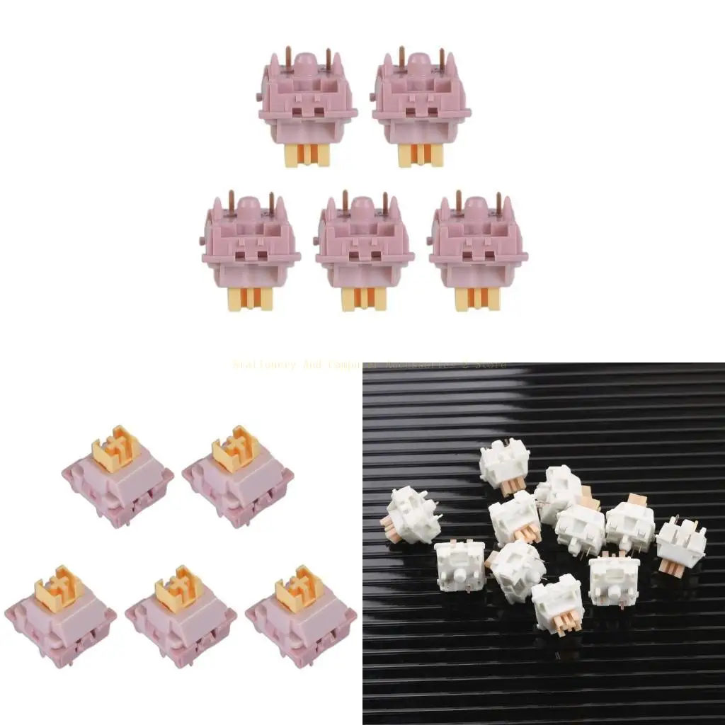 

Механические переключатели клавиатуры смазали силух кремовые желтые персиковые переключатели Механические клавиатуры