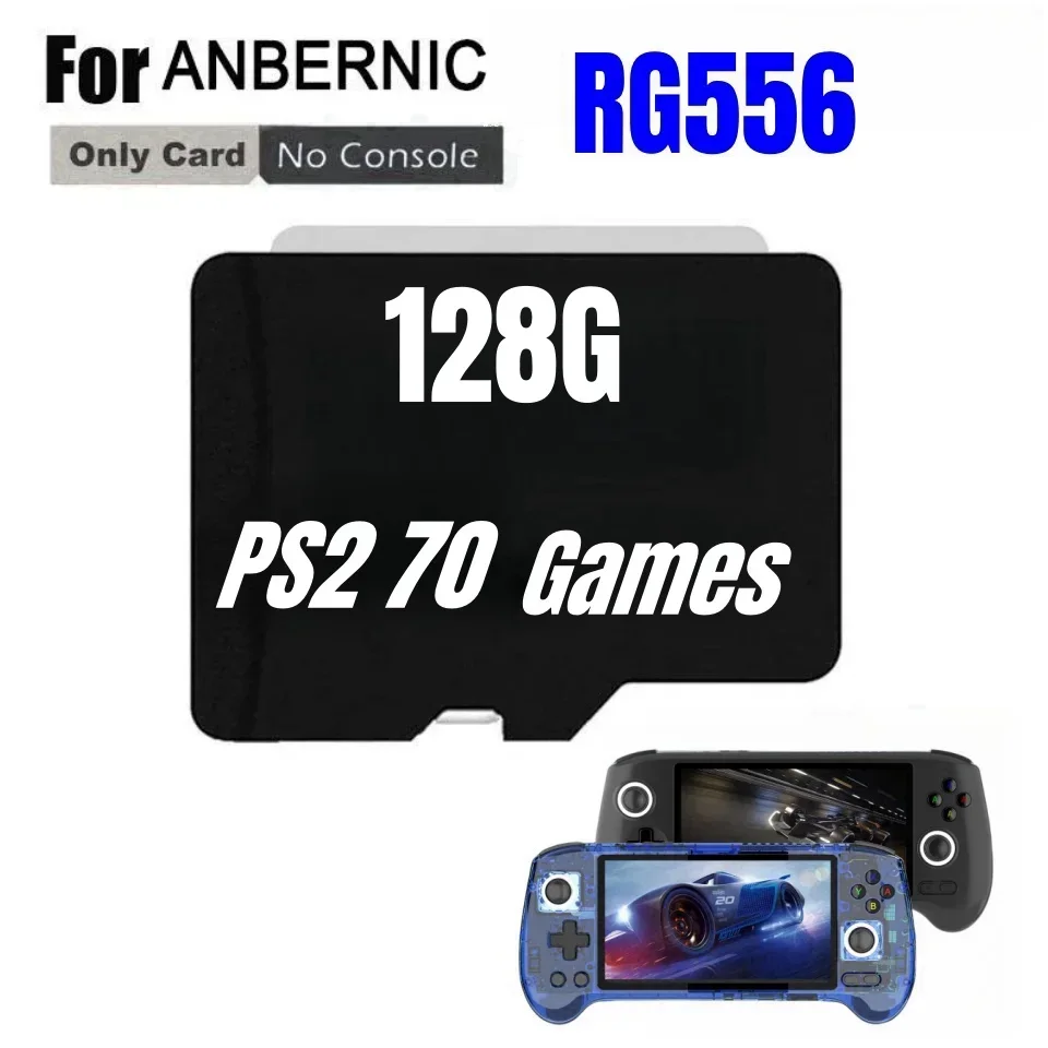 FOR ANBERNIC RG556 Handheld Game Console Memory Retro Video Player Card 61000 Games PS2 512G 256G 128G  Micro TF PSP Games Bag