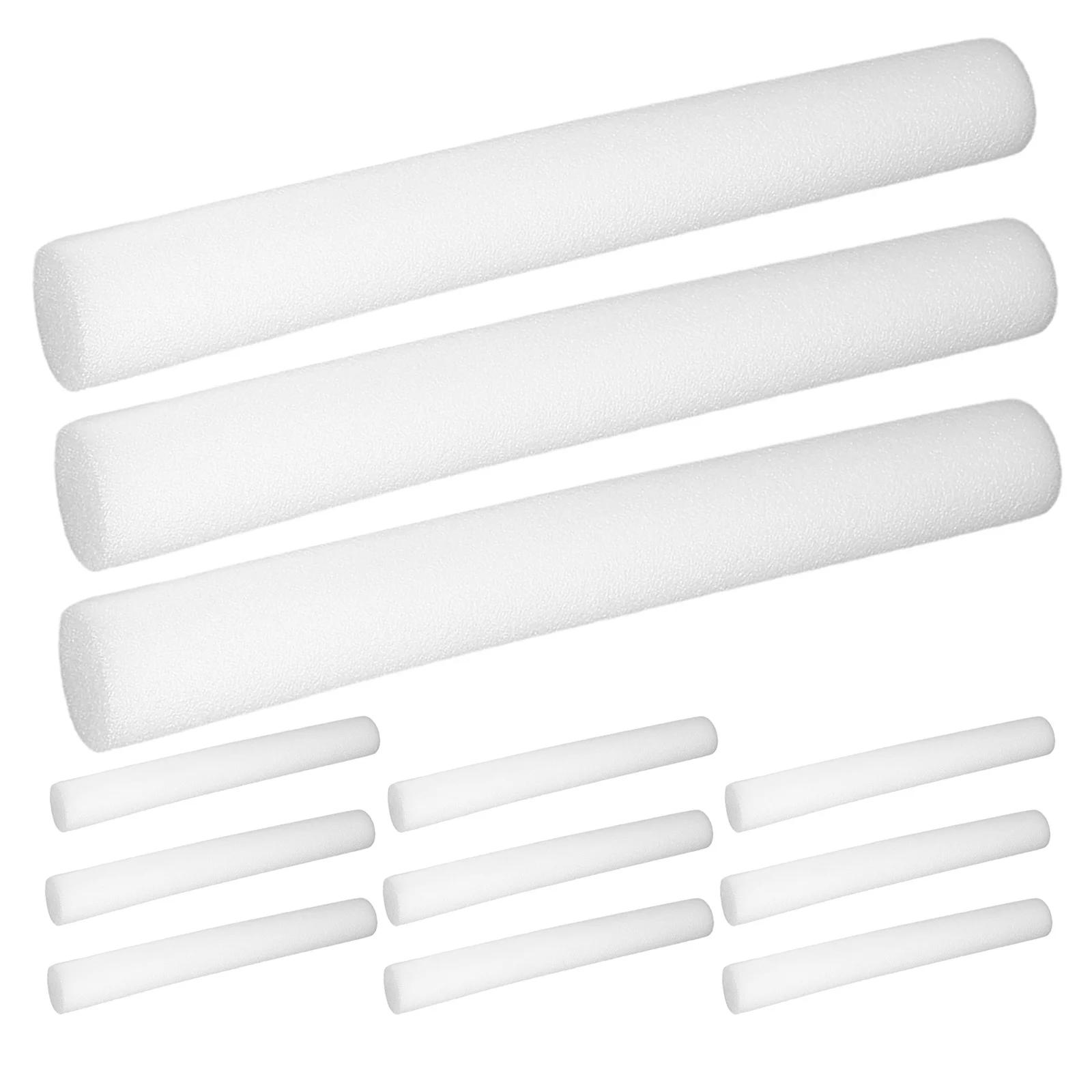 12Pcs Flower Arrangement Holder Set - 40Cm Foam Tubes for Crafting White Polystyrene Rods for DIY Floral Design Projects