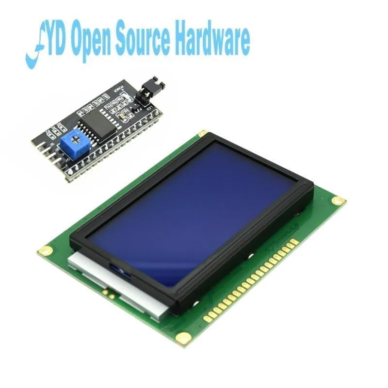 LCD Module 1602A / 2004A / 12864B LCD Display Module Blue Yellow-Green Screen Display IIC/I2C 5V for