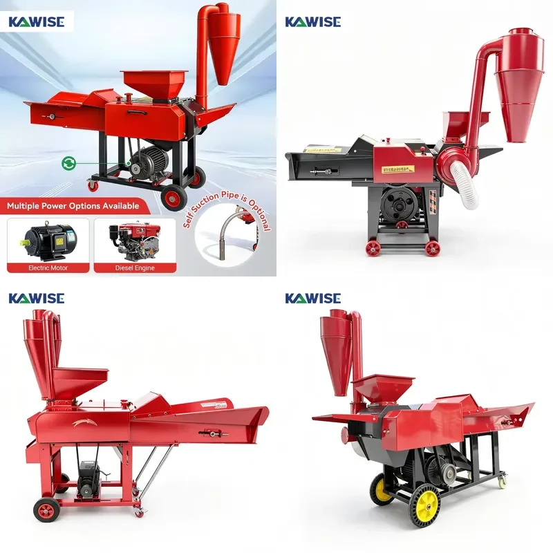 

Chaff Cutter Crusher Machine with Electric and Power for Feed Cutting, Kneading and Crushing on Farms