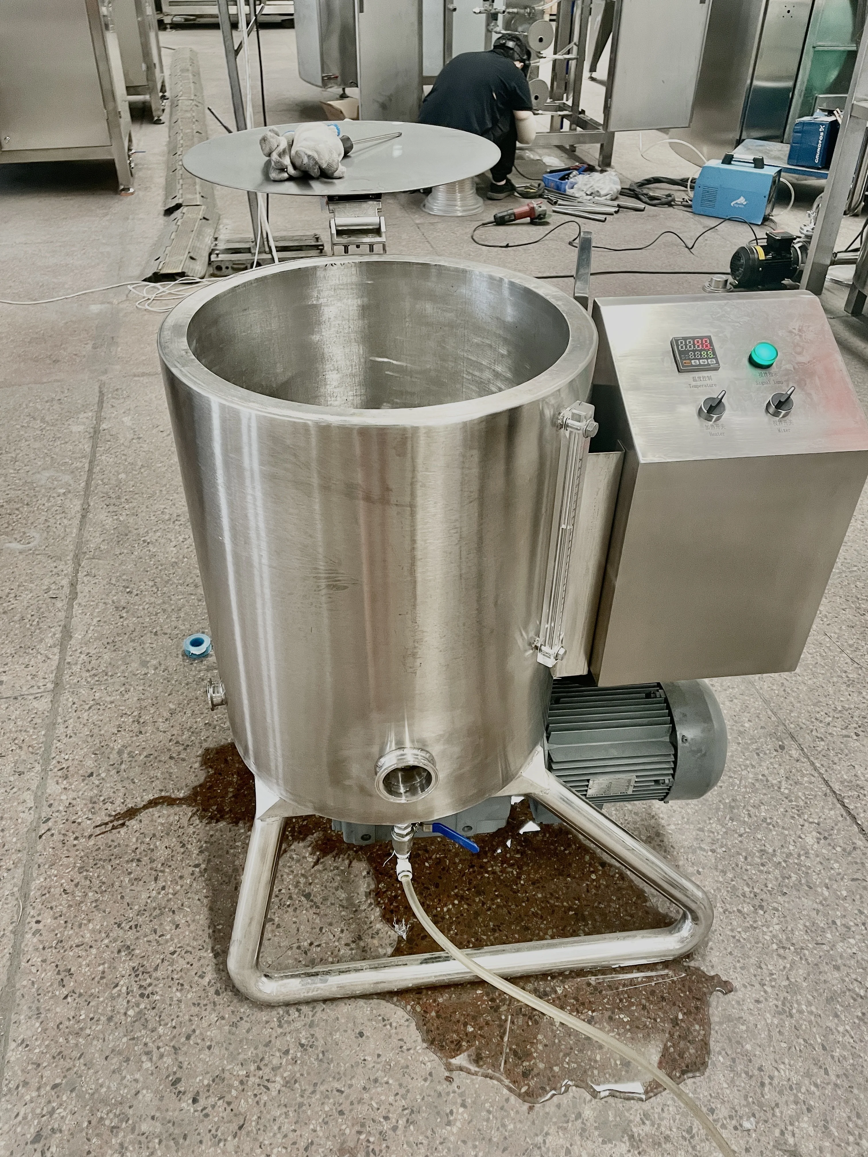 50L Chocolate Grinding Machine Chocolate equipment/vertical Chocolate Peanuts Butter Ball Mill Machine