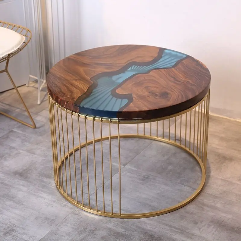 Epoxy Resin Solid Wood River Coffee/Table Top