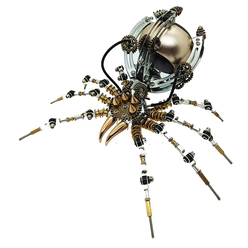 

Metal model spider assembly toy precision machinery 3d difficult adult handmade ornament mechanical insect
