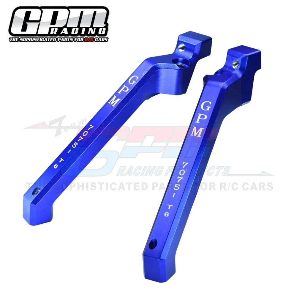 GPM Metal 7075 Alloy Rear Chassis Braces Rear Shock Tower Support 9521 for Traxxas 1/8 Sledge 4WD Monster Truck 95076-4 RC Car