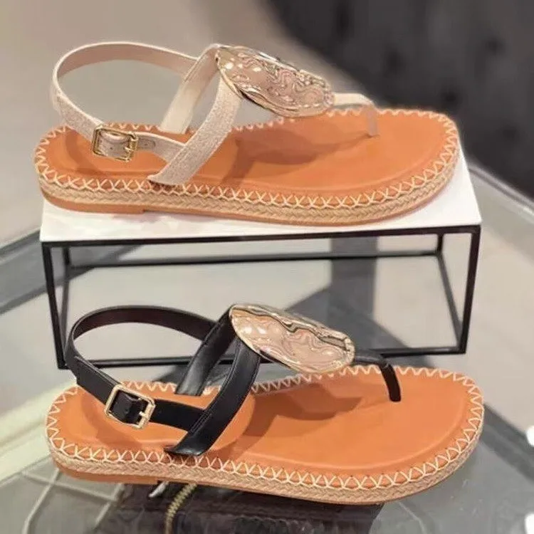 

2024 Summer New Women's Sandals Flat Toe Casual Comfortable Roman Beach Women Sandals Open Toed Fisherman's Shoes