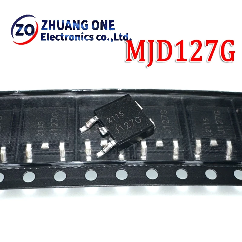 10pcs/lot New MJD127T4G MJD127G J127G TIP127 TO252 Darlington Transistor