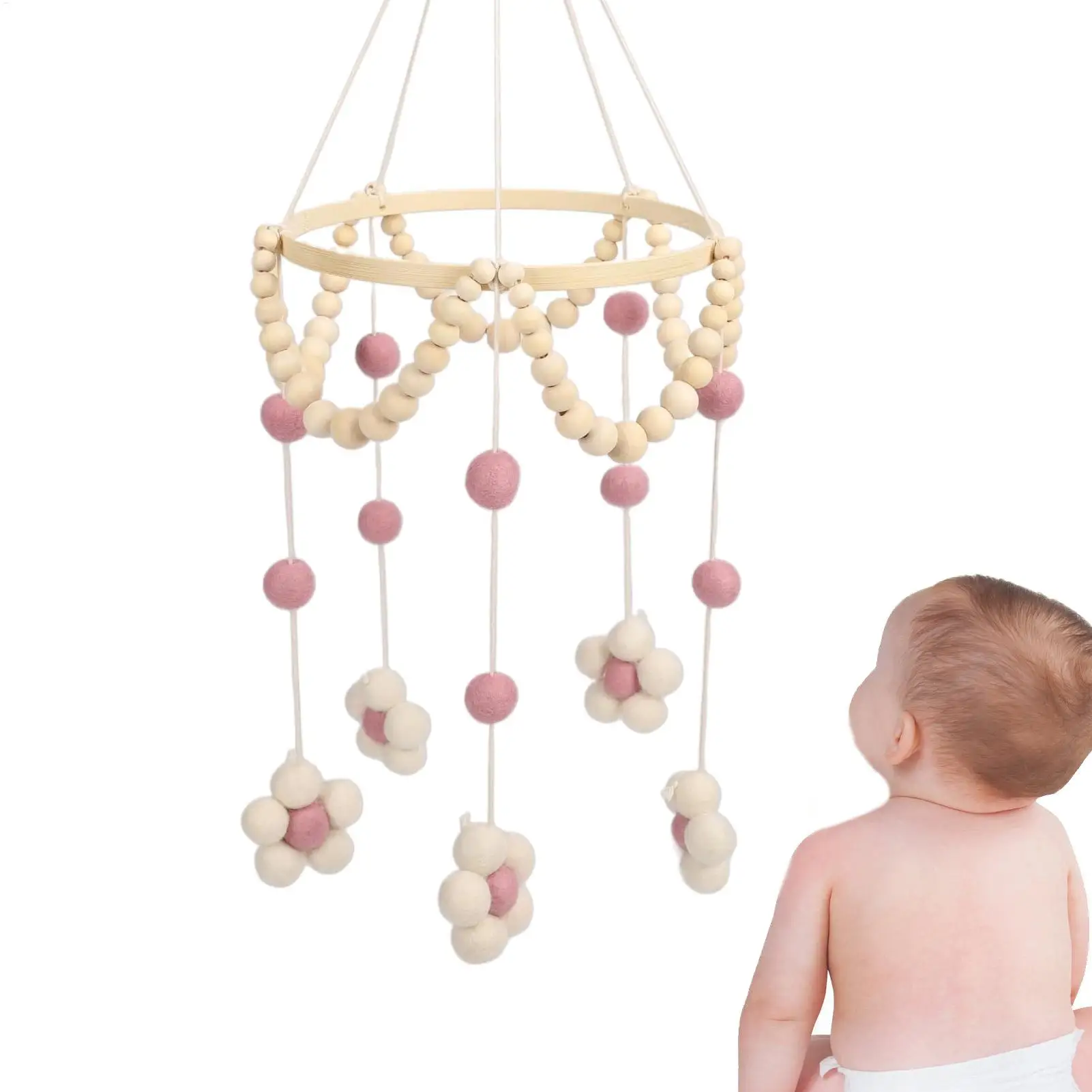 Baby Mobile Kindergarten Mobiles Hängen Spielzeug Mit Glocke Dekoration Für Stubenwagen Laufstall Zimmer Mädchen Jungen Overhead Nacht Schlafzimmer