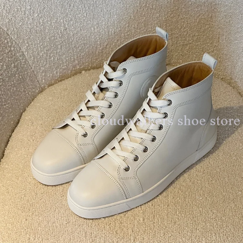 

Black White Matte Leather Round Toe Leisure Sports Suit Versatile Classic Sneakers Couples' Street Walking Lace Up Flat Sneakers