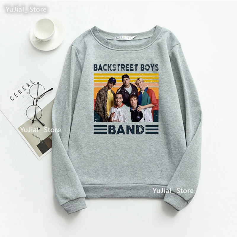 Funny Hoodies Omg We Are Back Again Graphic Print Sweatshirt Women Clothes 20224 Backstreet Boys World Jumper Femme Streetwear