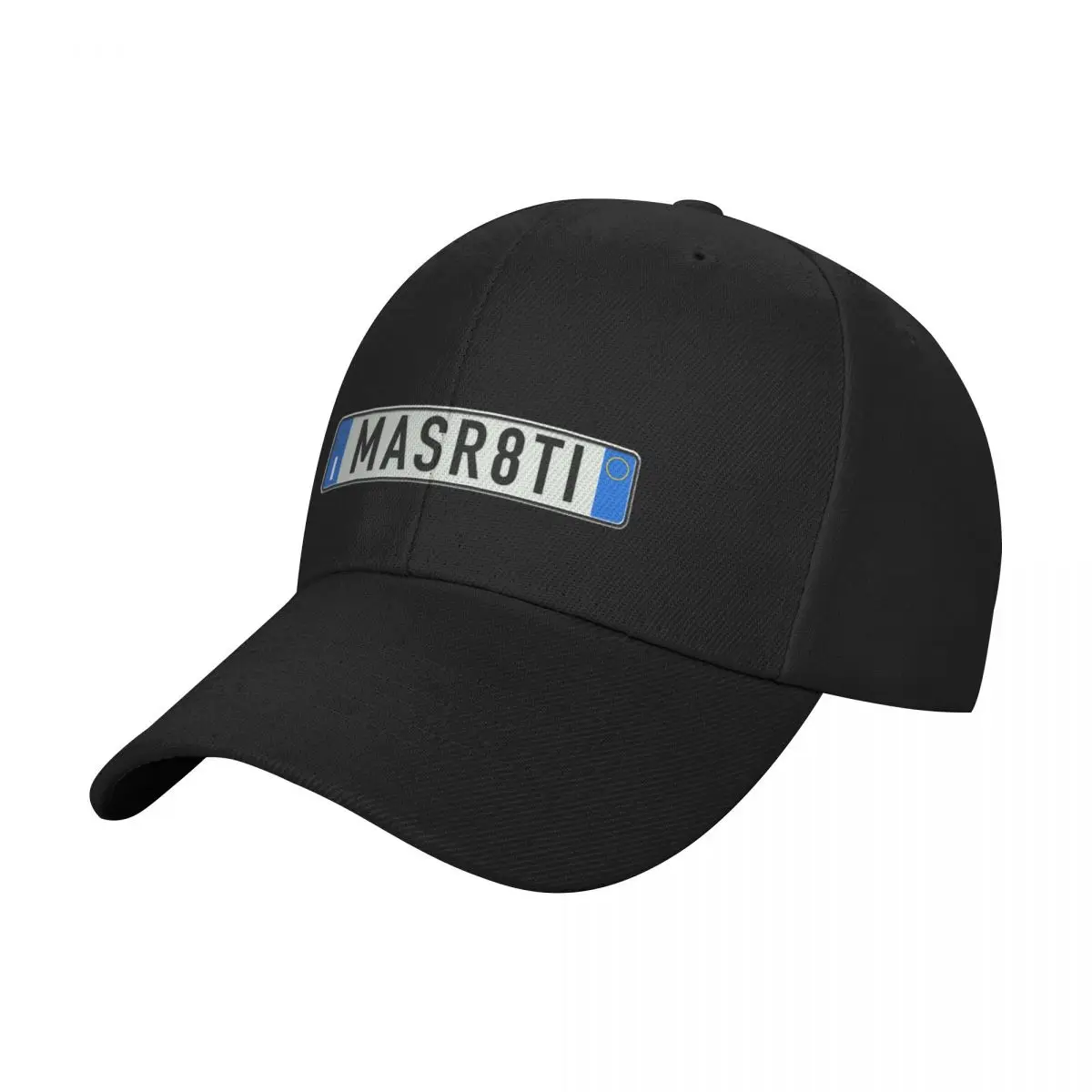 

MASR8TI Italian license plate euro style Maserati Baseball Cap Hat Baseball Cap custom caps Rave sun hat Men Women's