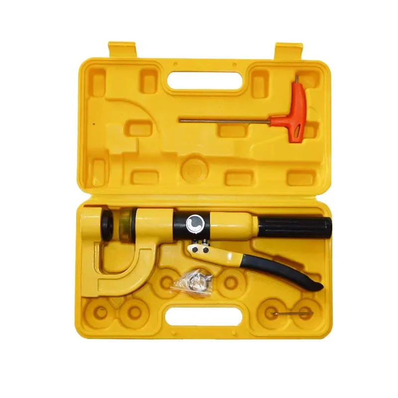 

Portable Stainless Steel Hydraulic Punching Machine Bridge Hole Opener SYD-25 Sink Line Slot Distribution Box for Metalworking