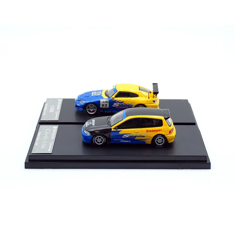 SWในสต็อก1:64ช้อนS2000 EG6 Diecast DioramaรถคอลเลกชันStreetนักรบอาวุธ