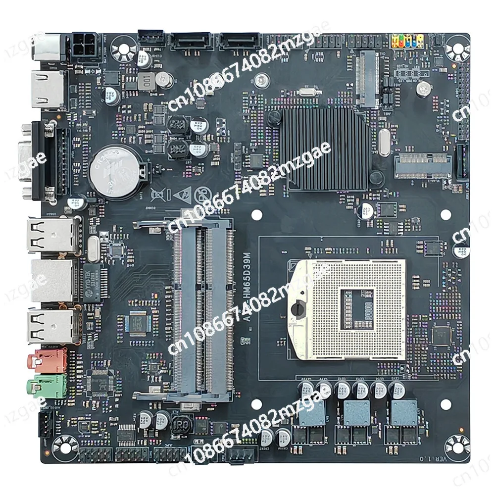 HM65 All-in-One Computer Motherboard DDR3 ITX Industrial Motherboard COM Port DC 12V-19V Power Supply