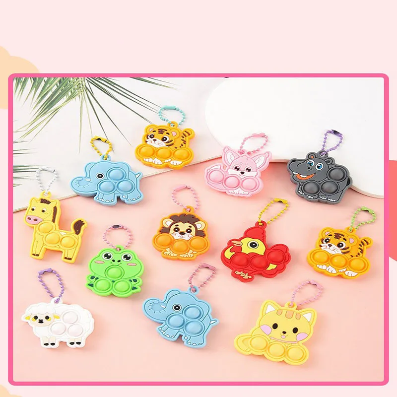10/30/50/100pcs Animal Bubble Pressing, Pressing, Rebounding, Stress Relieving, Healing Small Items Stress Relief Toys Squeeze view 4
