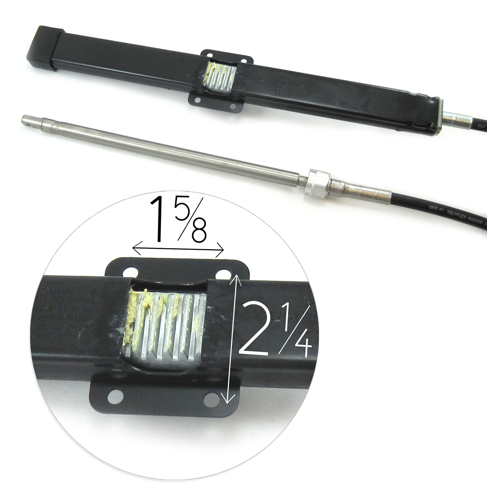 

Ssc13416 для стойки и рулевого управления Teleflex Marine, трос рулевого управления Lasso, 16 футов механической рейки и рулевого троса с шестернею