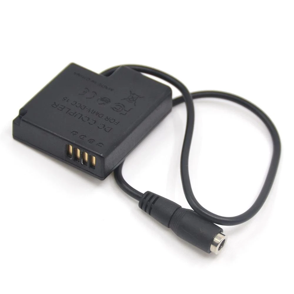 

BLH7 BLH7E Dummy Battery Supply for Panasonic DMC-GM1 DMC-GM5 DMC-GF7 DMC-GF8 Camera DCC15 DC Coupler